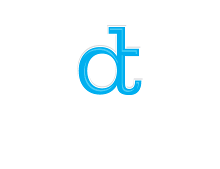 letter D attached to letter T