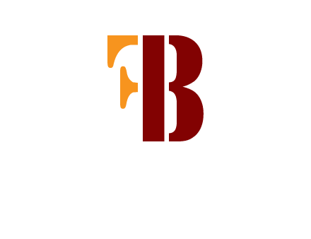 abstract letter F with letter B