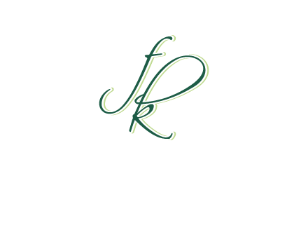 script font letter FK