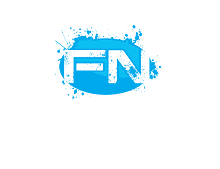 Letters FN are in a oval shape logo