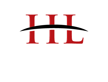 swoosh across letter HL