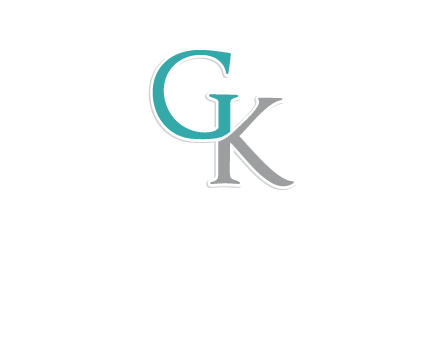 letter G forming letter K