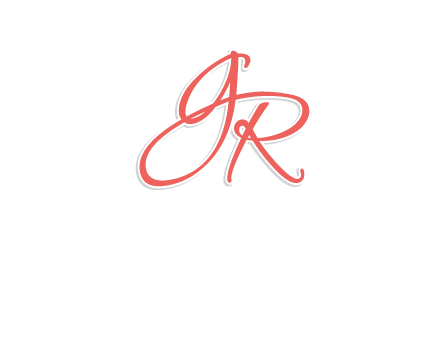 script font letter GR