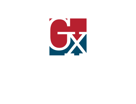 letters G and X are in the square logo