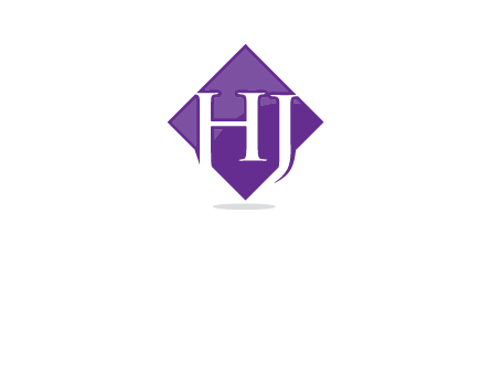 Letters h and j inside the rhombus icon