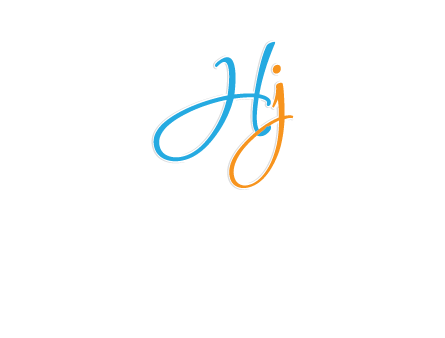 cursive letter HJ