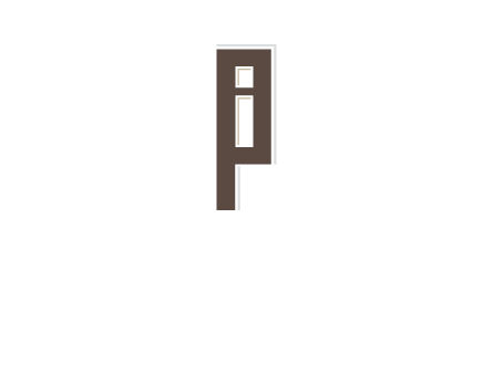 letter I in letter P