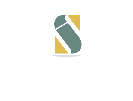 abstract letter I in letter S