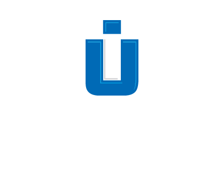 negative spacing letter I in letter U