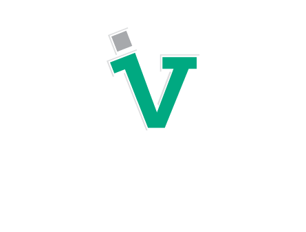 letter V forming letter I