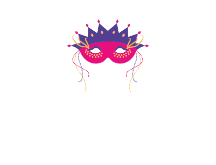 fancy masquerade mask entertainment logo