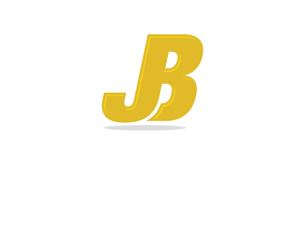 letter B forming letter J