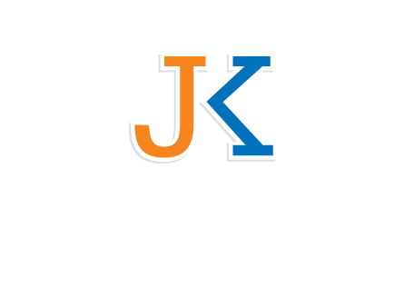 letter j merge with letter k logo