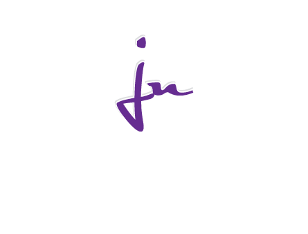 elegant letter jn logo