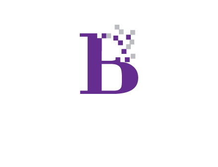 digital letter B logo