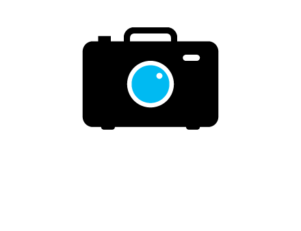 camera iris in a briefcase photography logo