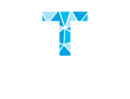 polygonal letter T logo
