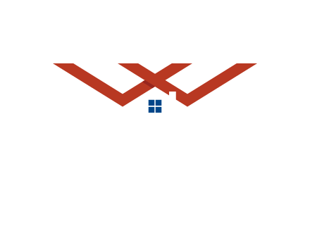 letter W  incorporated with house logo