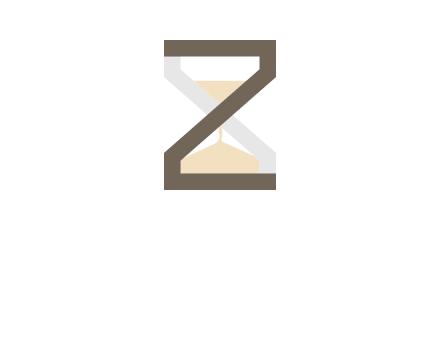 letter z incorporated with hourglass logo