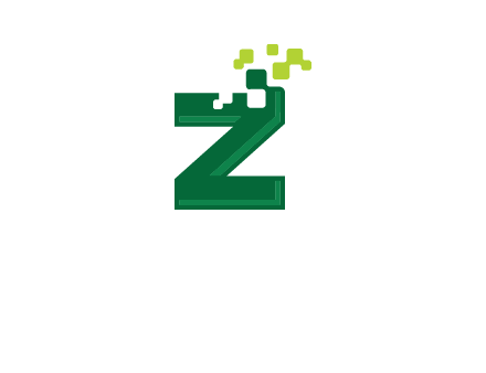 digital letter z logo