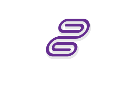 letter z made of line logo