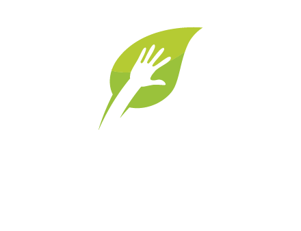 hand inside leaf logo