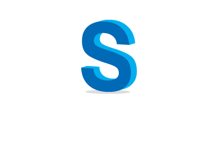 3D letter S