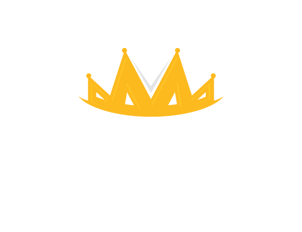Letter M and V  forming crown logo