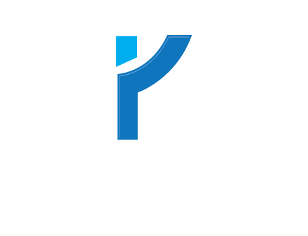 abstract person forming letter Y logo