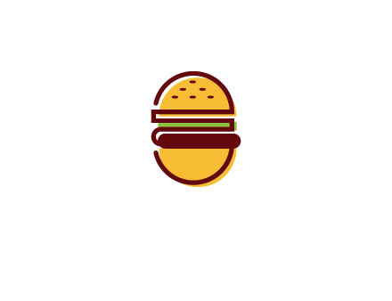 abstract burger logo