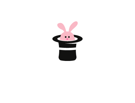 bunny in a hat logo