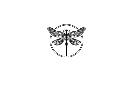 detailed dragonfly logo