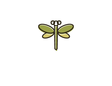 abstract dragonfly logo