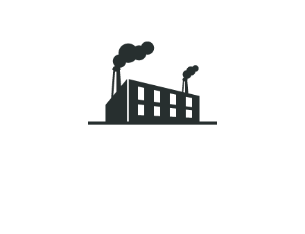 factory with smoke logo