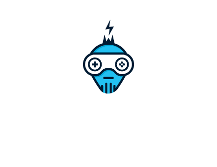 gaming robot face logo