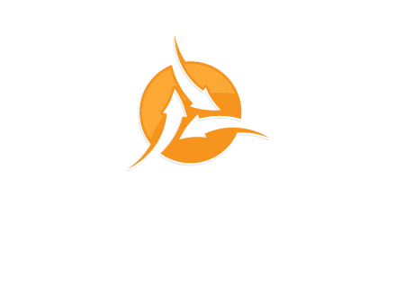 arrows inside circle logo