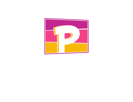 Letter P in square logo