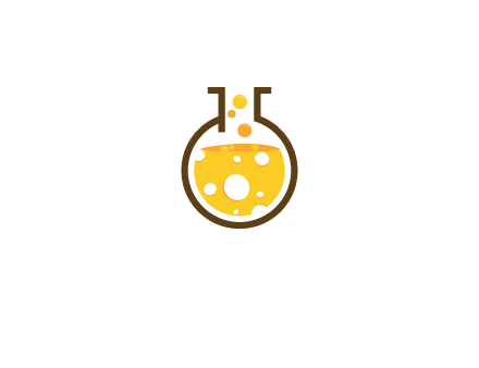 drink bubbling in flask logo