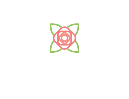 rose icon for a floral logo