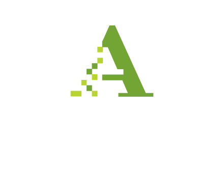 Digital letter A logo