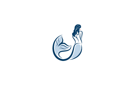 spa logo showcasing a mermaid