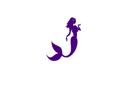 glamorous mermaid for a beauty logo