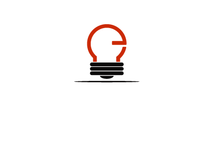 electric light bulb logo