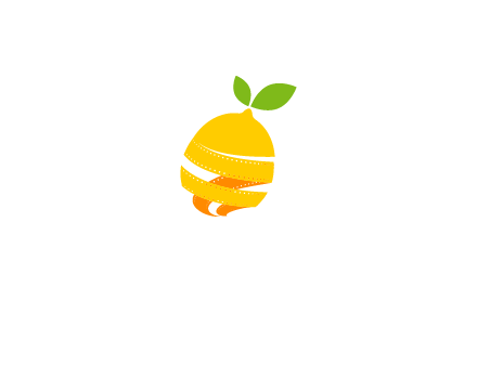 lemon unraveling into film negative logo