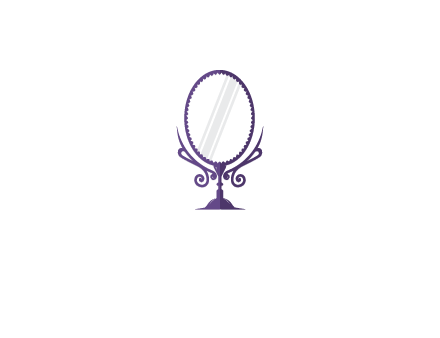 round vanity mirror illustration