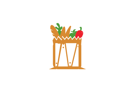 shopping bag logo for grocery stores