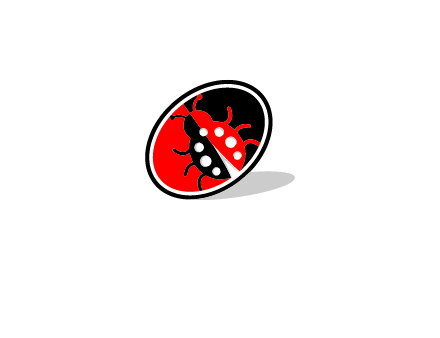 ladybug in oval logo