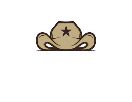 wild west logo showing a sheriff hat