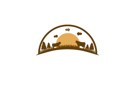 organic farm logo design