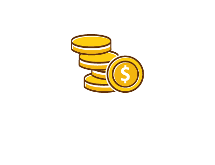 dollar coins icon